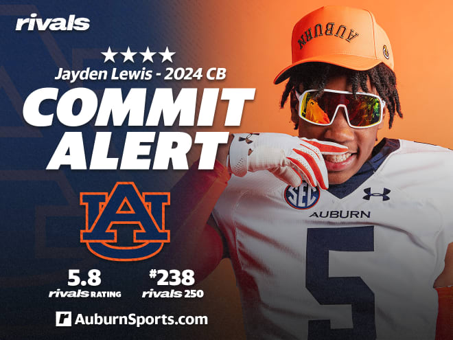 Lewis committed to Auburn Wednesday.