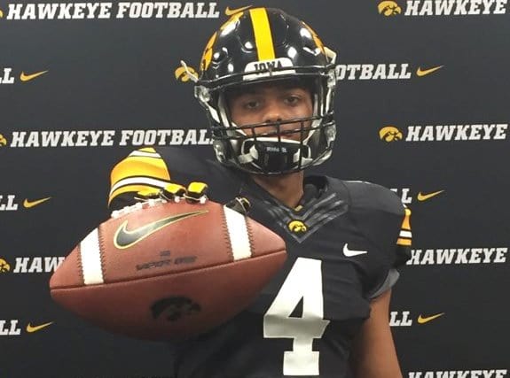 Class of 2020 wide receiver David Baker visited Iowa this past week.