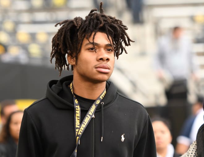 Class of 2021 tight end A.J. Rollins visited the Iowa Hawkeyes this past weekend.