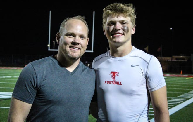 Chris and Aidan Hutchinson are both excited for Aidan's future at Michigan.