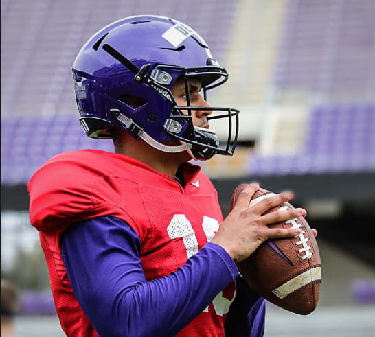 Alex Delton is one of six quarterbacks competing for the job at TCU.