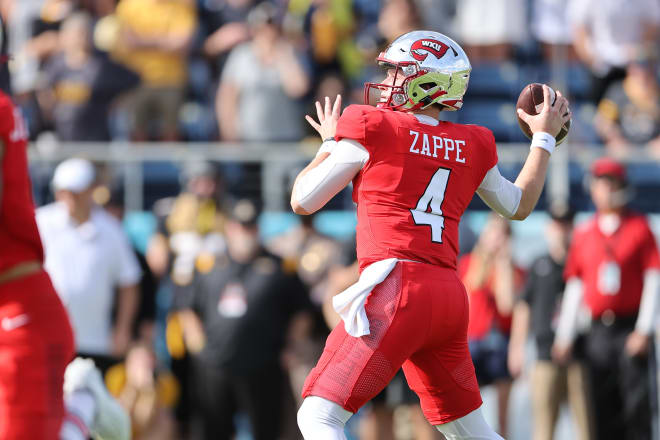 Former WKU quarterback Bailey Zappe.