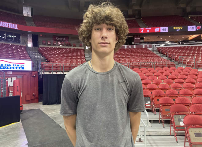 Wisconsin offered in-state center Will Garlock on Thursday.