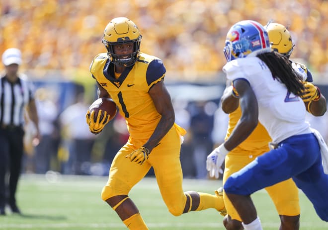 West Virginia Mountaineers wide receiver T.J. Simmons.
