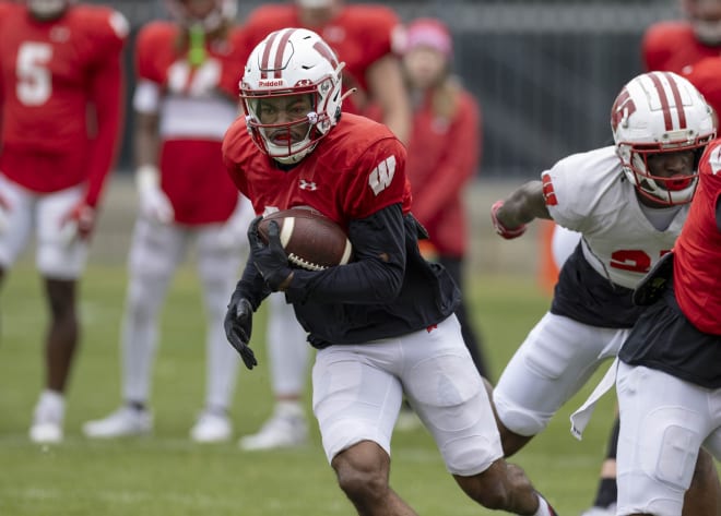 Wisconsin wide receiver Vinny Anthony. 