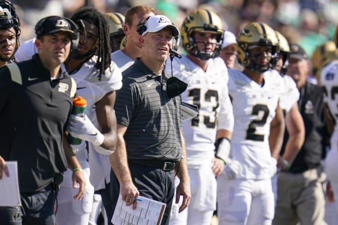 On deck for Jeff Brohm: Two of the biggest games of his Purdue tenure.