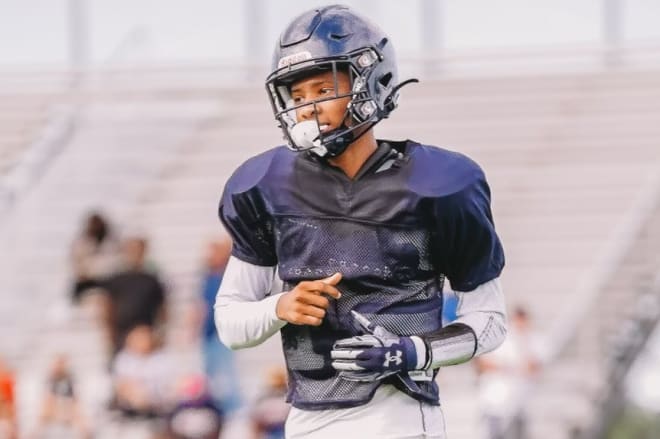 Myles Derricott accounted for 27 touchdowns last year, his first as the starting quarterback for the Varina Blue Devils 
