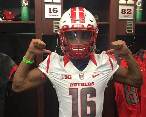 Melton poses while on campus at Rutgers Junior Day