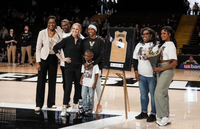 Jordyn Cambridge on senior day. (Vanderbilt athletics)