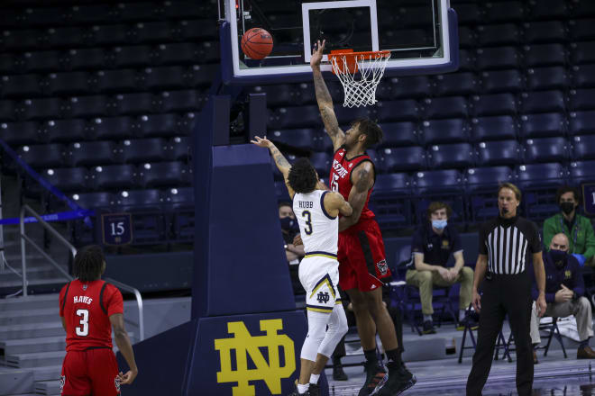 NC State Wolfpack basketball center Manny Bates