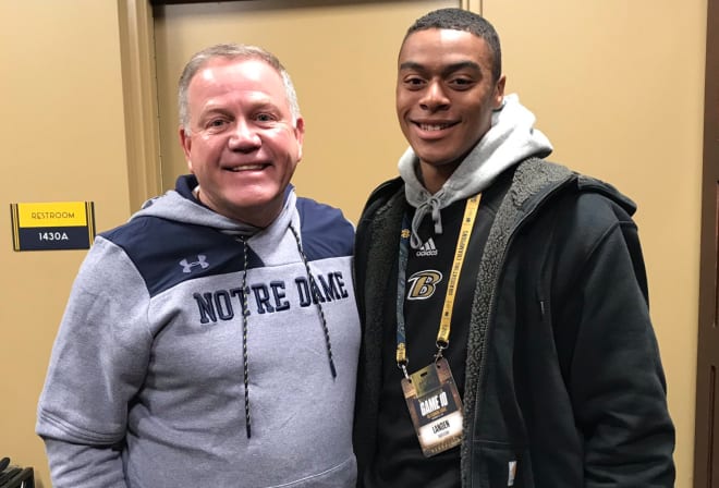 Notre Dame will host Kentucky athlete Landen Bartleson for an official visit in June. 