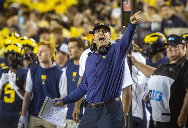 Michigan Wolverines football head coach Jim Harbaugh has won 51 games during his U-M tenure.