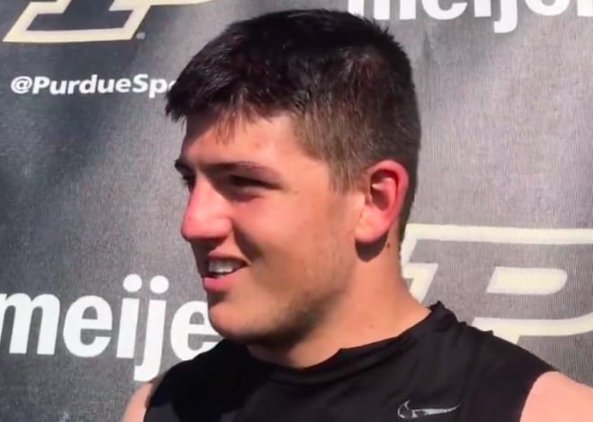 Freshman defensive end George Karlaftis has been very good through his first three college games for Purdue.