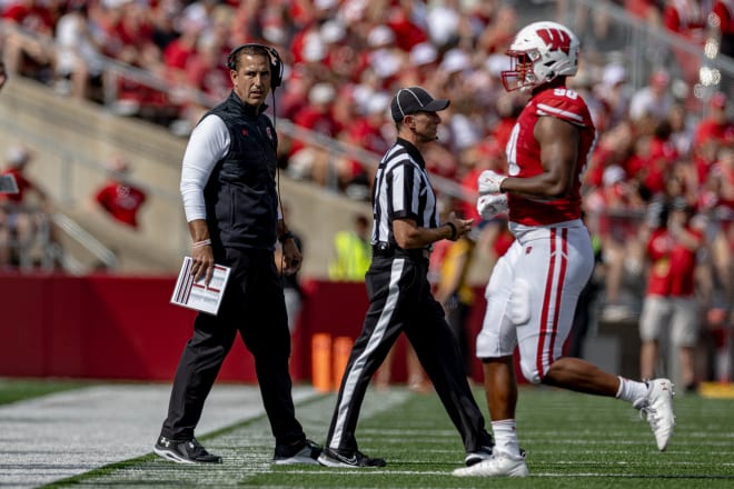 Wisconsin head coach Luke Fickell.