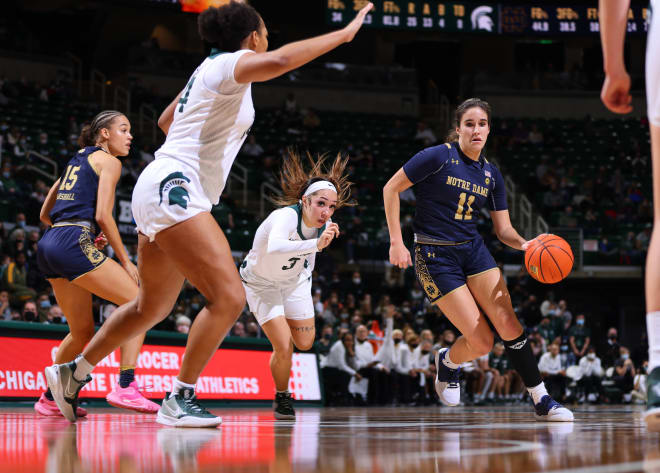 Notre Dame Fighting Irish women’s basketball guard Sonia Citron 