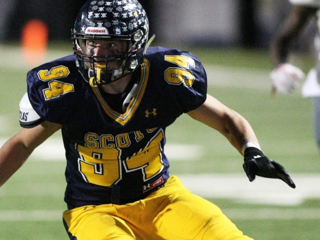 Three-star linebacker Matt Gahm had a great senior year, which ended with a state title.