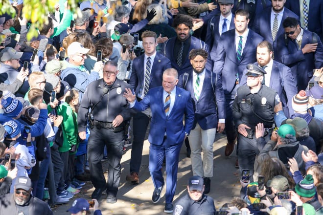 Notre Dame Fighting Irish football head coach Brian Kelly