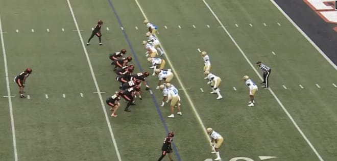 12 Personnel, one in-line tight end, one tight end flexed into the backfield (H-back), WRs split tight