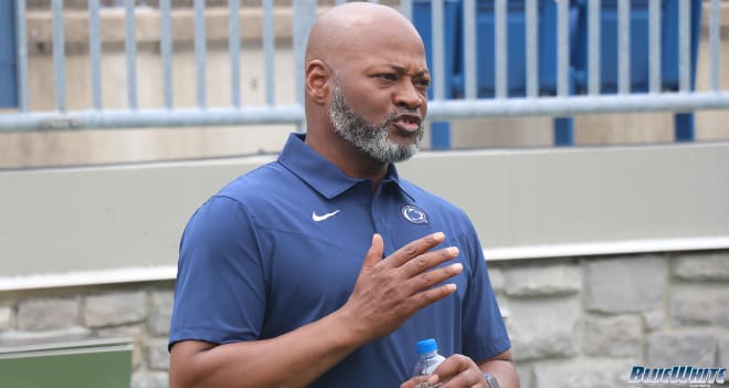 Assistant coach Terry Smith is one of the recruiters on the  Penn State Nittany Lion coaching staff.  