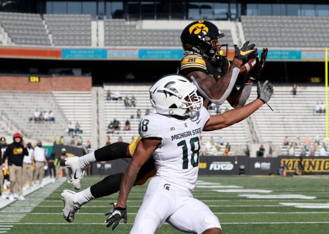 Iowa wide receiver Brandon Smith is off to the NFL.