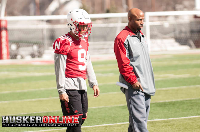 Wide receiver Keyan Williams and coach Keith Williams
