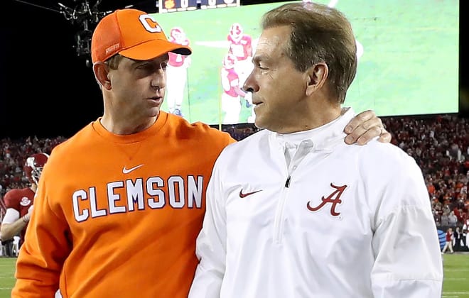 Clemson has faced Alabama for three consecutive years and oddsmakers believe a fourth straight matchup is in the offing as well.