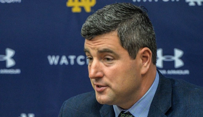 Recruiting coordinator Mike Elston and the Irish signed 21 players Wednesday.