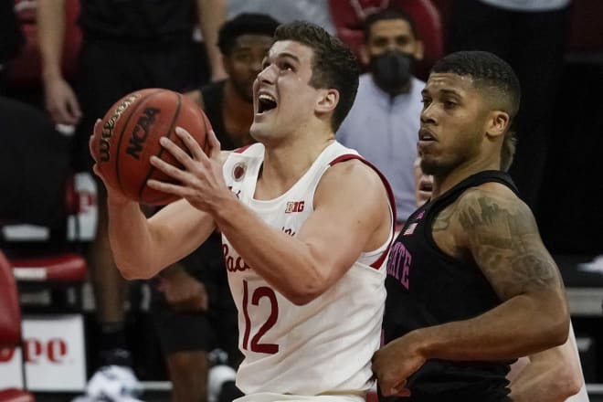 Wisconsin's Trevor Anderson drives past Penn State's Myles Dread in the Badgers' 72-56 victory.