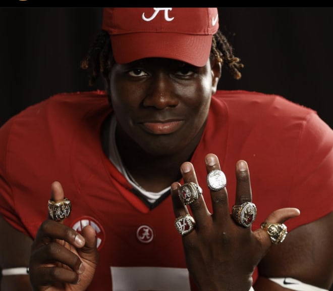 Anthony Lucas saw all the championship rings during his official visit to Alabama.