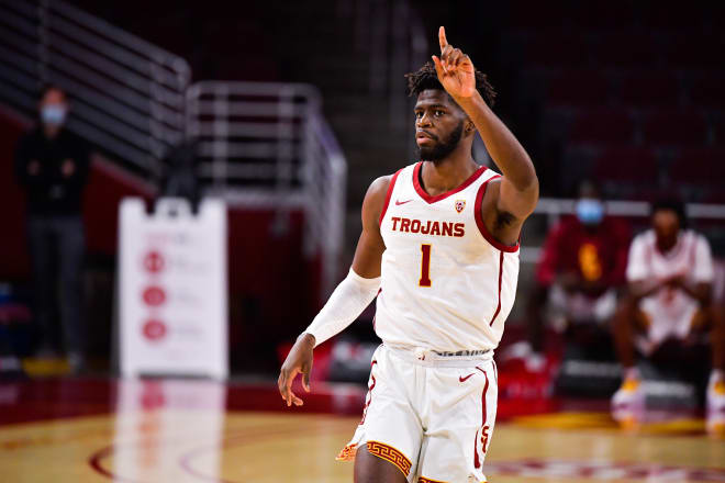 Chevez Goodwin, a grad transfer from Wofford, had 8 points and 7 rebounds off the bench Saturday night for USC.