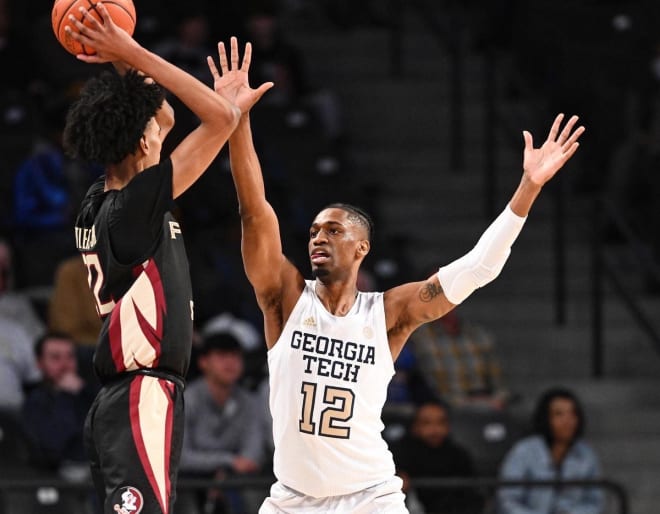Khalid Moore's defense and free throw shooting was a key to Tech's win over FSU