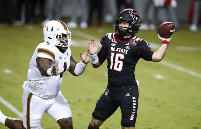 NC State Wolfpack football quarterback Bailey Hockman