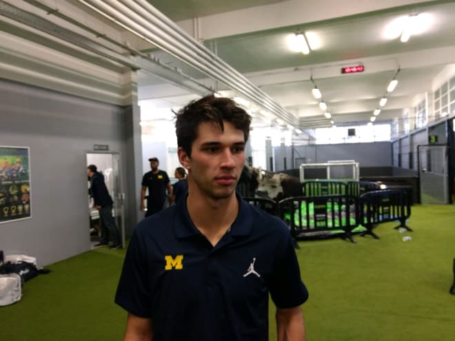 Dylan McCaffrey reports he's up to 210 pounds. 