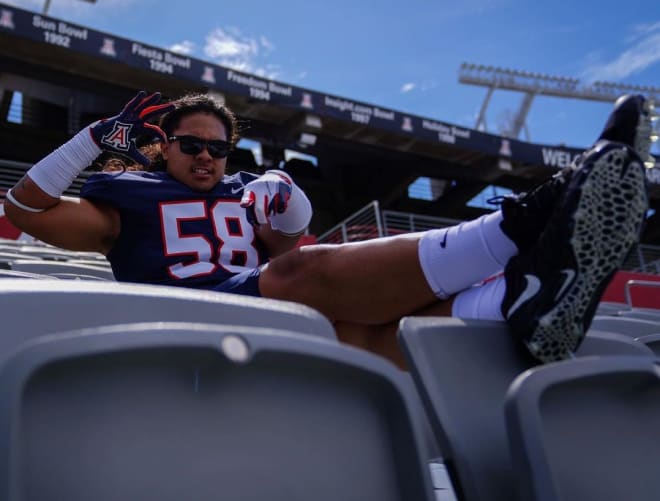 California lineman Rhino Tapaatoutai committed to Arizona over offers from Colorado, San Diego State and Hawaii on Monday night.