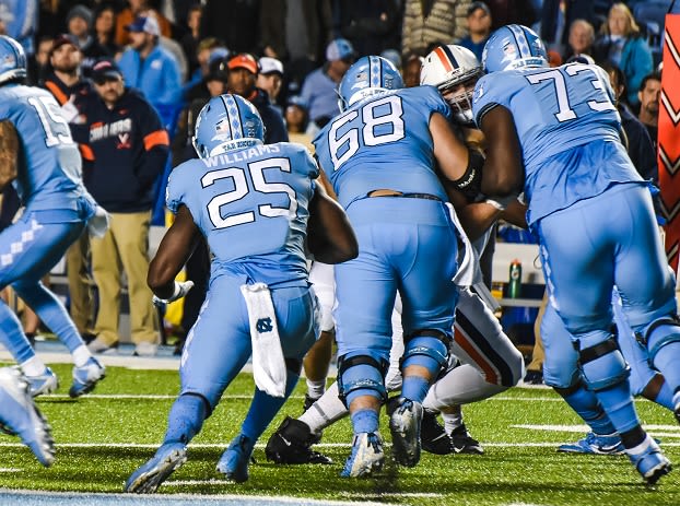 UNC's OL returns 48 combined starts from last fall.