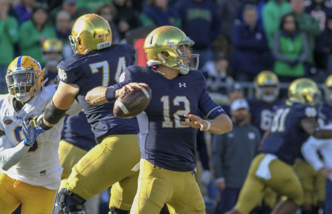 Notre Dame senior quarterback Ian Book was named the No. 27 player in the country by Sporting News.