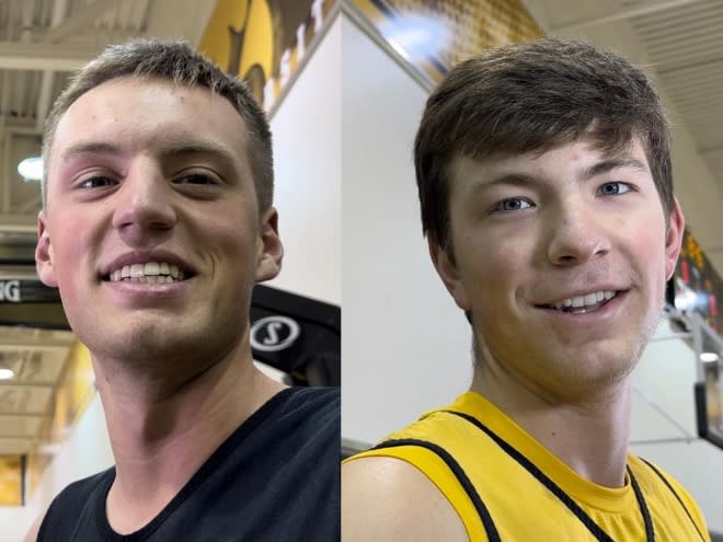 Payton and Pryce Sandfort are back on the court together at Iowa starting this year.