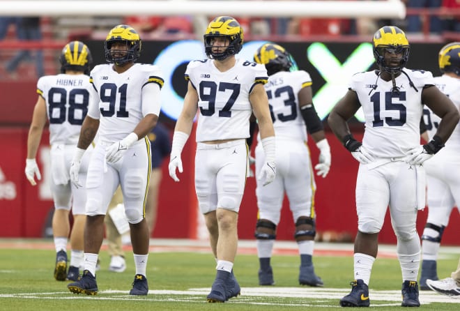 Michigan Wolverines football Aidan Hutchinson, Christopher Hinton, Taylor Upshaw