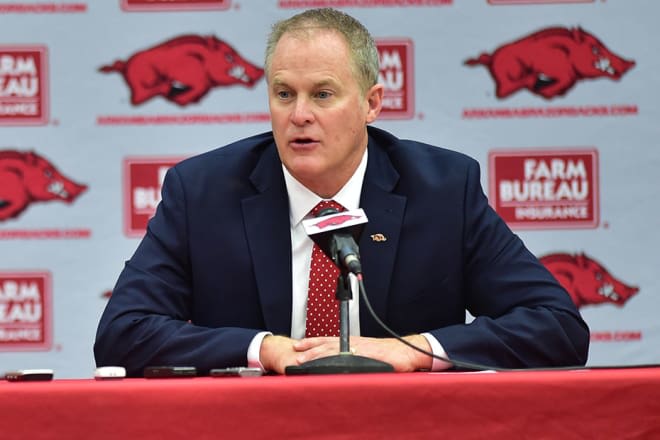 Hunter Yurachek has been Arkansas' athletics director for a little more than three years.