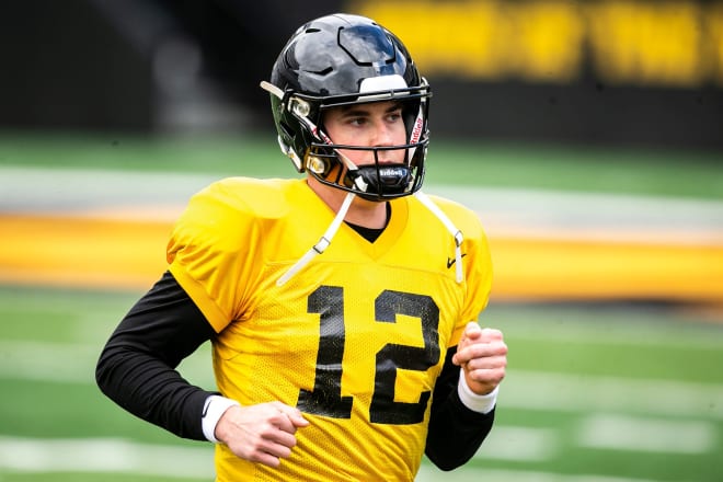 Iowa starting QB Cade McNamara is still working his way back from a thigh injury prior to the start of the regular season.