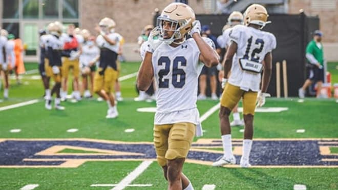 Notre Dame Fighting Irish football sophomore cornerback Clarence Lewis