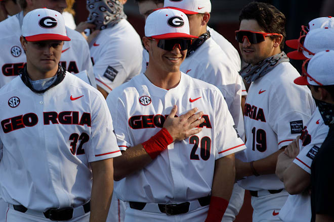 Chaney Rogers (20) had one of Georgia's two homer Sunday.