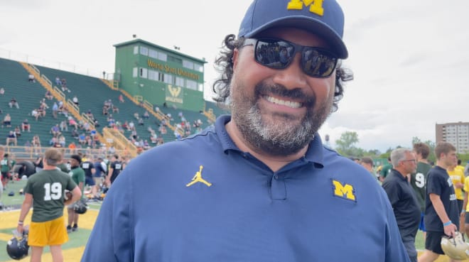 Michigan Wolverines football defensive line coach Shaun Nua is the lone defensive assistant coach who was on staff last season.