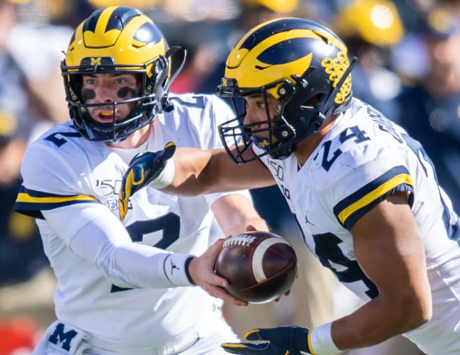 Shea Patterson threw for 194 yards and Zach Charbonnet rushed for 116 in Michigan football's win over Illinois.