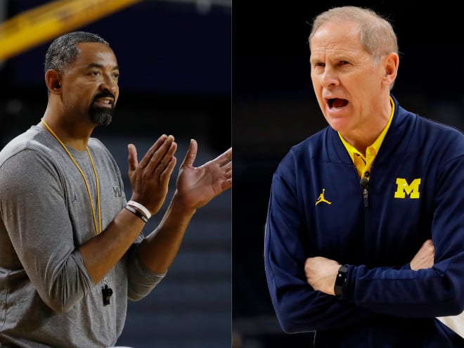 Michigan Wolverines basketball's Juwan Howard (left) and John Beilein (right) have combined to have produced 13 NBA Draft selections since 2011.