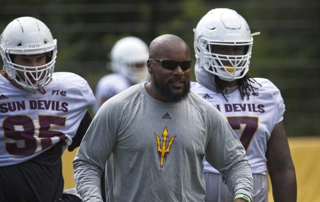 ASU's DL coach Jamar Cain on his young players: “I’m excited about where they’re going to finish at the end of the season."
