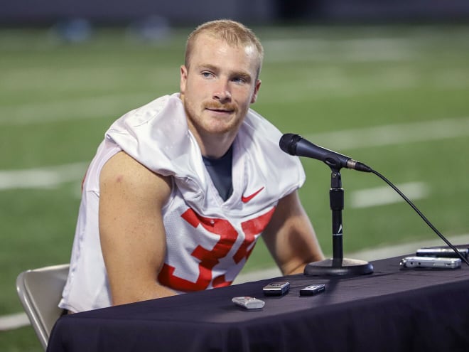 Ohio State linebacker Tommy Eichenberg is ready for the opener. (Birm/DTE)