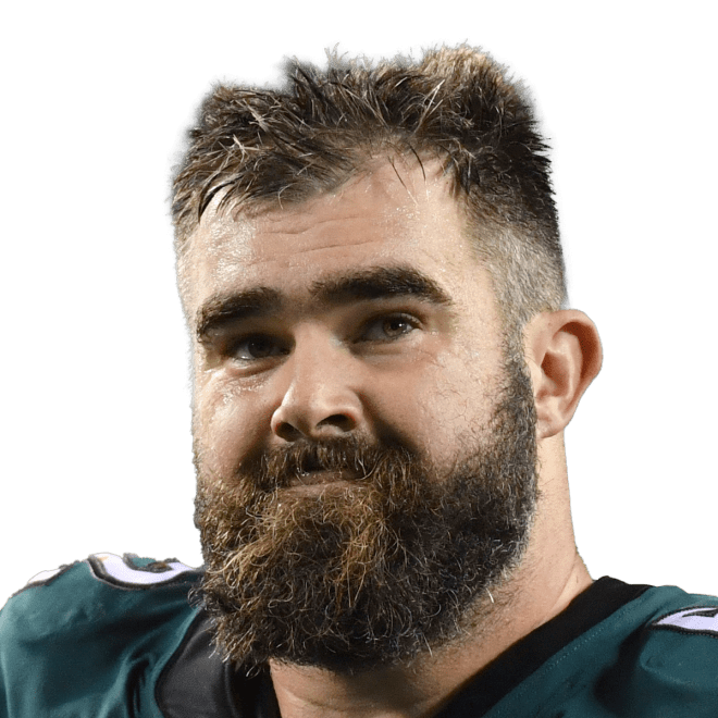 Meet Philadelphia center Jason Kelce. More facial hair, and in this case, it's surely meant for intimidation. But he has a nice head of hair, and I personally think he'd look better clean shaven. Unlike our friend Reid, Jason is apparently going for the unkempt Unabomber look.