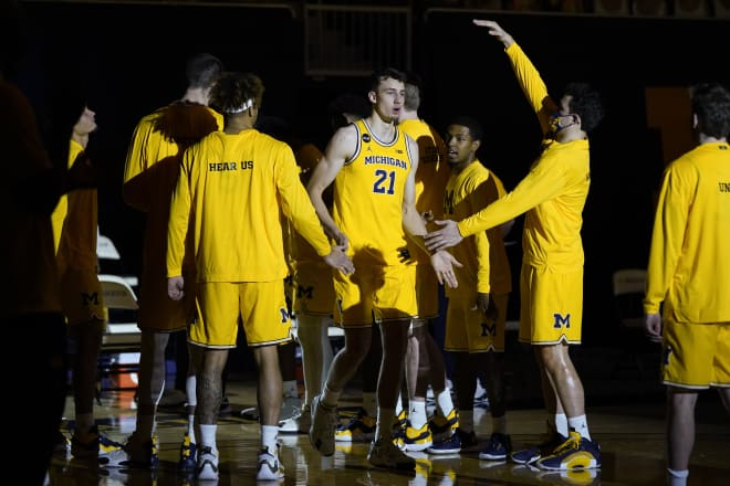 Michigan Wolverines basketball sophomore wing Franz Wagner was a second-team All-Big Ten selection.