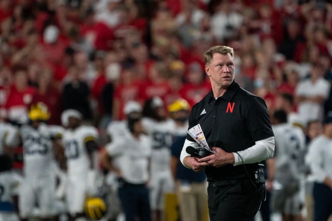 Nebraska Cornhuskers head coach Scott Frost